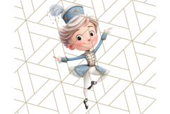 Nutcracker Ballet Clipart, Holiday Ballerina PNG Art Product Image 2
