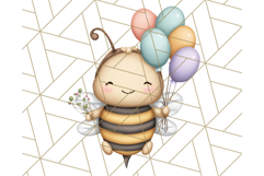 Adorable Bee Clipart PNG, Cute Bees and Accessories PNG Product Image 2