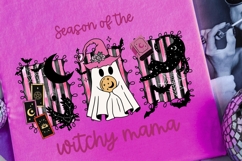 Preppy Coquette Halloween Witchy Mama PNG | Spooky Season Product Image 3
