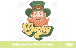 Happy St Patrick's Day PNG DTF Irish Lucky Leprechaun Beer Product Image 1
