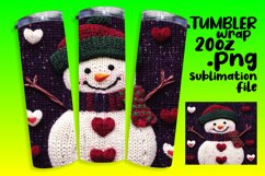 Sublimation Designs for 20oz Tumbler , Snowman Product Image 1