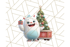 Christmas Train Ride PNG Clipart with Yeti and Elves Product Image 2