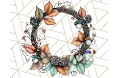 Fall Market Stall Clipart PNG, Rustic Autumn Clip Art Product Image 2