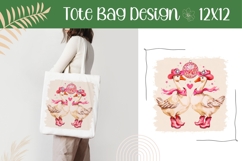Cartoon Goose Illustration, Birds Tote Bag Sublimation Product Image 1