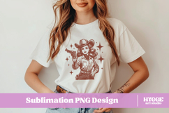 Funny Sarcastic Cowgirl American Women Girl Power PNG DTF Product Image 2