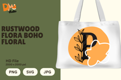 Rustwood Flora Boho Floral Monogram Product Image 1