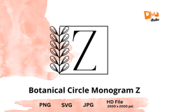 Botanical Circle Monogram Product Image 1