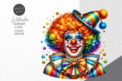 Clown clipart, Nursery clipart, Kids clipart Product Image 1