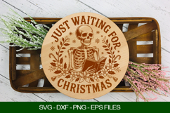 Just waiting for halloween Cutting Board SVG Product Image 1