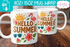 Summer wrap PNG sublimation BUNDLE, Beach mugs bundle PNG Product Image 5