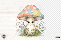 Quirky Mushrooms PNG - Clipart Product Image 1