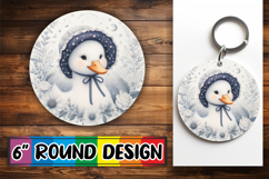 Bright Circle Ornaments Design PNG, Goose Product Image 1