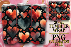 Cozy Nights 20oz tumbler wrap, Heart Product Image 1