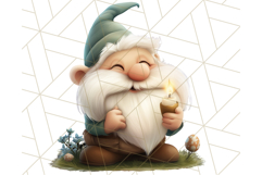 Easter Christian Gnome Clipart PNG Bundle, He Is Risen Art Product Image 26