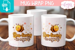 Believing in yourself mug wrap sublimation, Mental health Product Image 2