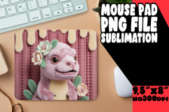 JOYFUL DESK MAT CREATIVE PNG, Cute Dino Product Image 1