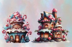 Fantasy Delicious Christmas Houses Png Clipart Product Image 5