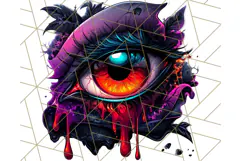 Spooky Halloween Eye PNG, Cute Eyeballs Halloween Clipart Product Image 2