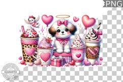 Valentine&#039;s Day Dog - Valentine Clipart Sublimation Product Image 1