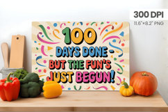 100 days of school Cutting Board PNG Design, Teacher PNG Product Image 1