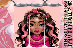 SERENE MOMENTS 20oz TUMBLER WRAP, Afro Girl Product Image 1