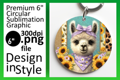 Vibrant Circle PNG Coaster Artwork , Cute Animals Product Image 1