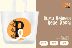 Blush Botanics Boho Floral Monogram Product Image 1