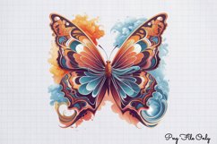 Smoke Butterflies Clipart PNG Product Image 1
