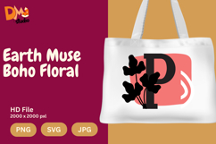 Earth Muse Boho Floral Monogram Product Image 1
