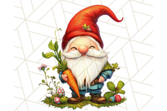 Easter Gnome PNG, Spring Bunny Clipart, Cute Digital Art Product Image 2