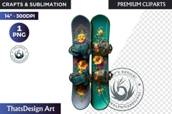 Alpine Winter Sports Fashion and Cabin Clipart PNG Product Image 1