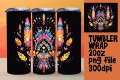 Midnight Prism: Sublimation Tumbler Artistry on Black Product Image 1