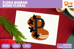Flora Nomad Boho Floral Monogram Product Image 1