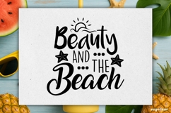 Beauty And The Beach SVG Engraved | Beach Quotes SVG Product Image 2