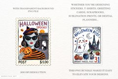 Halloween Postage Stamps Clipart Product Image 2