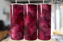Burgundy Alcohol Ink Tumbler Wrap - High Quality 300 Dpi Product Image 1