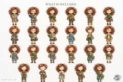 Whimsical Bookish Girl Clipart Product Image 4