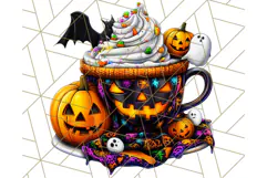Spooky Café Cuties Halloween PNG Clipart, Holiday Elements Product Image 2