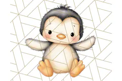Cute Arctic Animal Clipart PNG, Cute Winter Animals Png Product Image 2