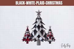 Black-White-Plaid-Christmas Sublimation Product Image 1