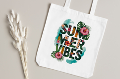 Retro Floral Summer Vibes PNG for Sublimation Product Image 5