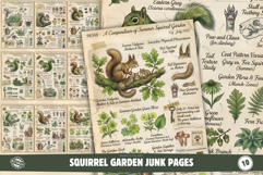 Squirrel Garden Junk Pages Product Image 1