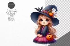 Halloween clipart, Witch clipart, Autumn clipart Product Image 1