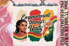 RADIANT GIFT 20oz TUMBLER WRAP, Juneteenth Product Image 1