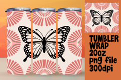 DIY 20oz Tumbler Wrap File , Butterfly Product Image 1