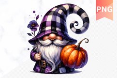 Halloween Gnome Sublimation - Clipart PNG Design Product Image 1