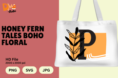 Honey Fern Tales Boho Floral Monogram Product Image 1