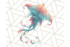 Coral and Aqua Summer Clipart PNG Pastel Tropical Icons Product Image 2