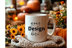 Thanksgiving 11oz white blank Coffee Mug Mockup Product Image 1