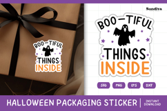 Halloween Small Business Packaging Sticker | Bootiful Things Product Image 1